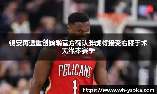锡安再遭重创鹈鹕官方确认胖虎将接受右膝手术无缘本赛季